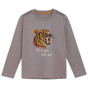 NEW MINYMO boy's tiger long sleeve t-shirt in cloudburst